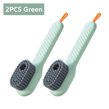 1/2Pcs Multifunctional Cleaning Brush Soft-Bristled Liquid Shoe Brush Clothes Brush Shoe Clothing Board Brush Shoe Cleaner