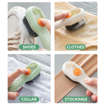 1/2Pcs Multifunctional Cleaning Brush Soft-Bristled Liquid Shoe Brush Clothes Brush Shoe Clothing Board Brush Shoe Cleaner